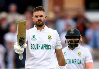Aiden Markram’s Defining 136 Clinches Historic WTC Final Win for South Africa 1 Markram raising his bat for a century on Day 3 of the WTC final at Lord’s.