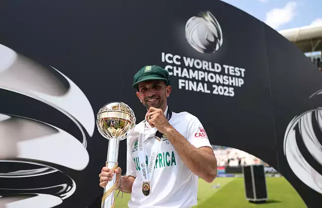 First ICC title for Keshav Maharaj too
